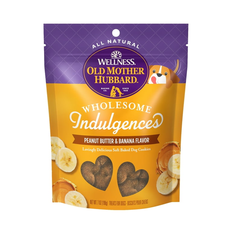 Wellness Old Mother Hubbard Wholesome Indulgences Peanut Butter & Banana Flavor Dog Treats Wellness Old Mother Hubbard Wholesome Indulgences Peanut Butter & Banana Flavor Dog Treats
