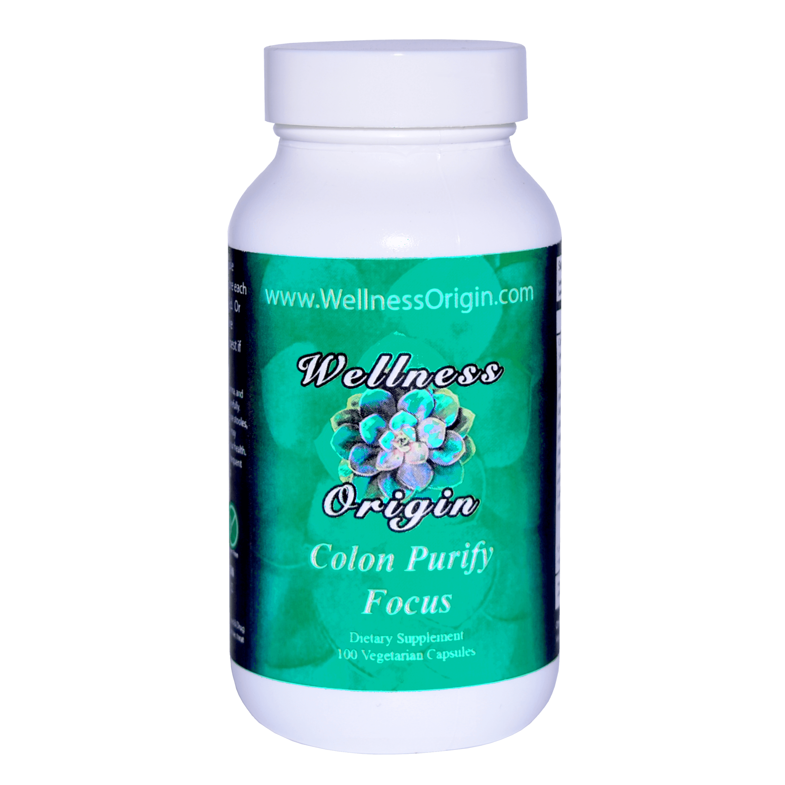 Wellness Origin Colon Purify Focus Organic Herbal Supplement for
