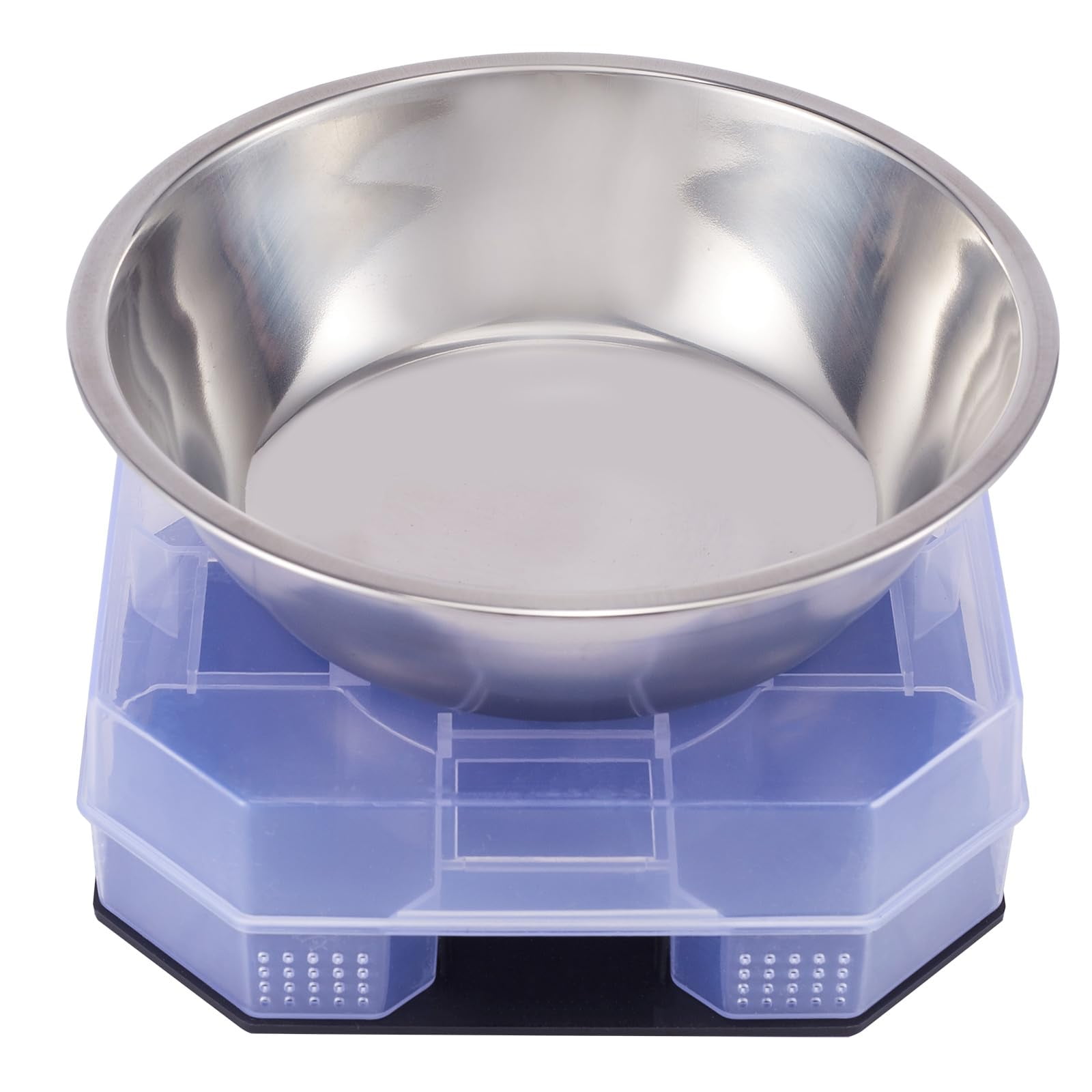 Cat1st Double-Lip Cat Food Bowl - Anti-Spill Dish For Messy Eaters