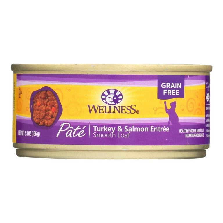 Wellness Pet Products Cat Food Turkey and Salmon Recipe Case