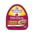 thumbnail image 1 of Wellness Petite Entrées Mini Fillets Grain Free Natural Wet Small Breed Dog Food, Roasted Beef, Carrots & Red Peppers, 3-Ounce Cup (Pack of 24), 1 of 7