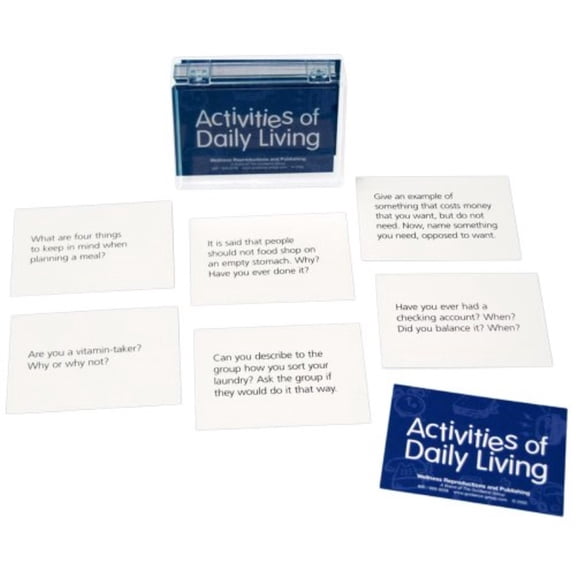 activities of daily living cards for adults