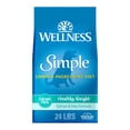 thumbnail image 1 of Wellness Simple Limited Ingredient Dry Dog Food for Sensitive Stomachs, Supports Skin & Coat, Grain Free, Natural, Healthy Weight Salmon & Peas Recipe, (24-Pound Bag), 1 of 10