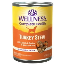 Wellness Thick & Chunky Natural Canned Dog Food, Turkey Stew, 12.5-Ounce Can (Pack of 12)