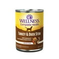 thumbnail image 1 of Wellness Thick & Chunky Natural Grain Free Canned Dog Food, Turkey & Duck Stew, 12.5-Ounce Can (Pack of 12), 1 of 8