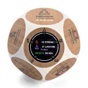Mindsight Focused Activity Timer and Tracker, Pomodoro Plus with 5 Timers and 5 Wellness Activities, Desk Productivity and Mindfulness Tool