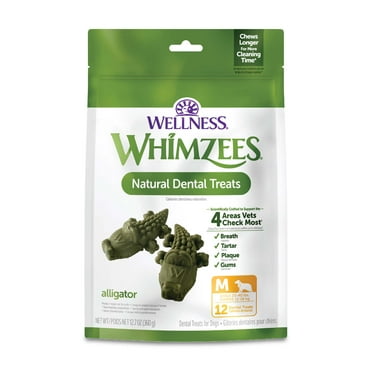 Wellness® WHIMZEES® Alligator Natural Grain Free Dental Chews for Dogs, Medium Breed, 12 count