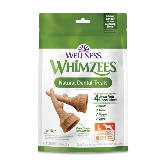 Wellness WHIMZEES Occupy Dog Dental Treats, Large Size, (6 Count)
