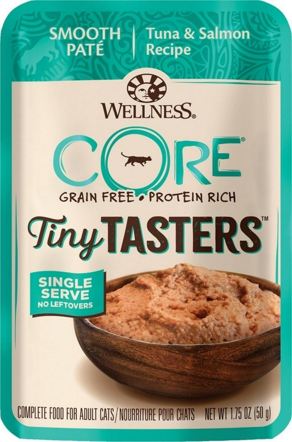 Wellness Wellness CORE Tiny Tasters Tuna and Salmon Pate Wet Cat Food 1.75-oz, case of 12
