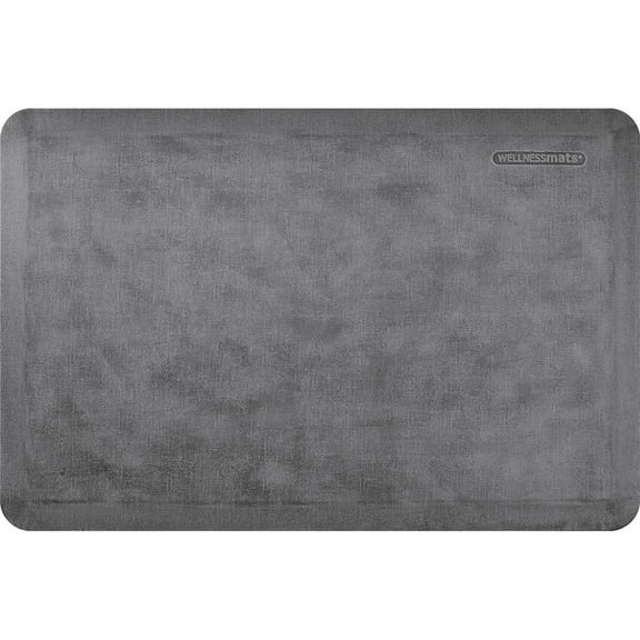 WellnessMats Estates Linen Anti-Fatigue Mat, Slate, 36" by 24"