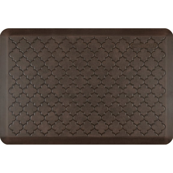 WellnessMats Trellis Collection 3' x 2' Anti-Fatigue Mat (Antique Dark)
