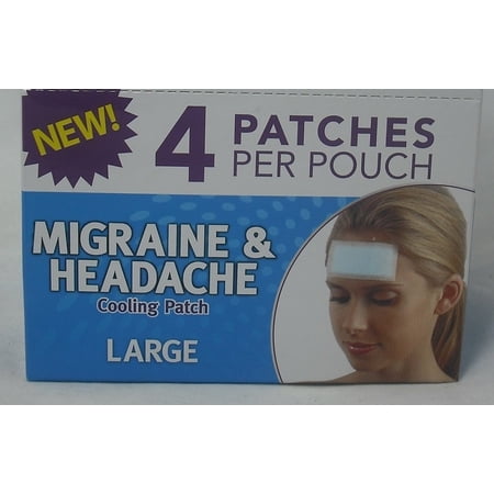 Wellpatch Migraine and Headache Cooling Patch 4 Ea/ 7 Pack