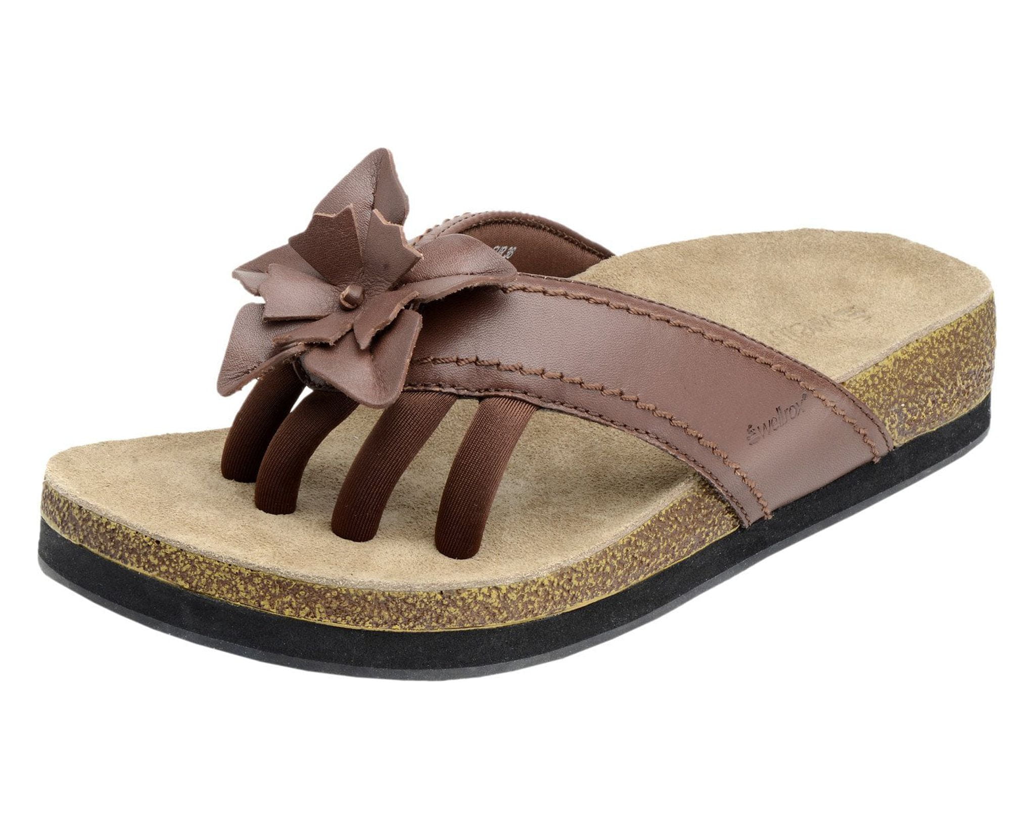 Wellrox Womens Terra Chloe Wellness Casual Sandals 11 Chocolate 7192