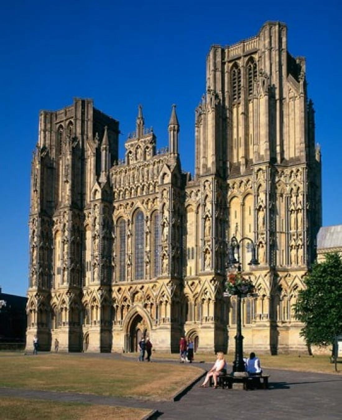 Wells Cathedral Somerset England Canvas Art - Paul Thompson DanitaDelimont (29 x 36)