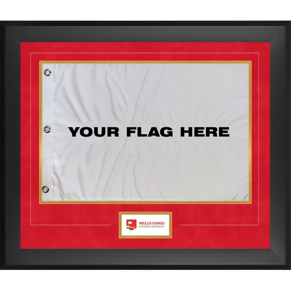 Wells Fargo Championship Framed 23" x 27" Pin Flag Frame - Insert Your Own Flag
