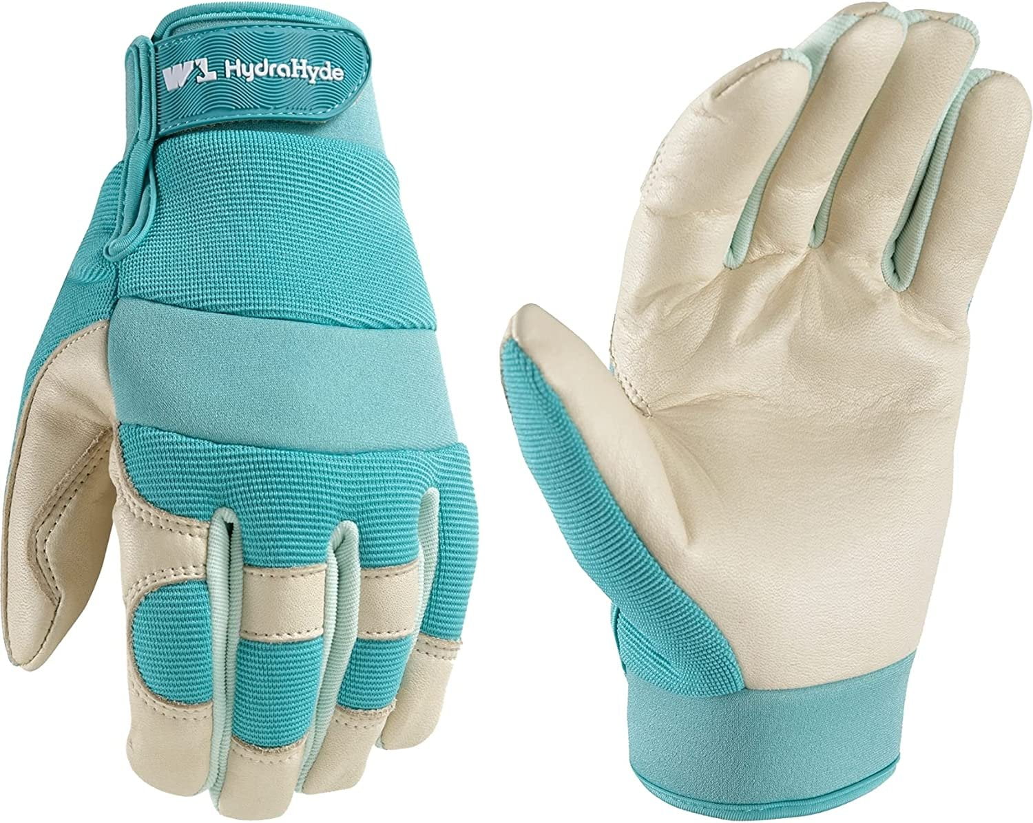 Wells Lamont HydraHyde Women's Indoor/Outdoor Work Gloves Teal M 1