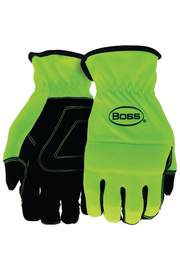 Lamont 7730L High Visibility Synthetic Leather Glove, Large
