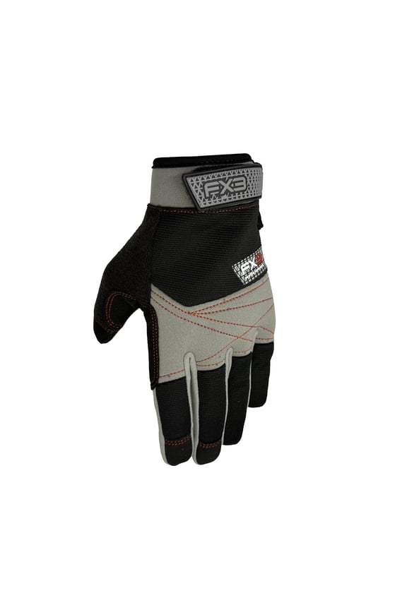 FX3 Mens Work Gloves, High Dexterity Performance Gloves, Black, Small