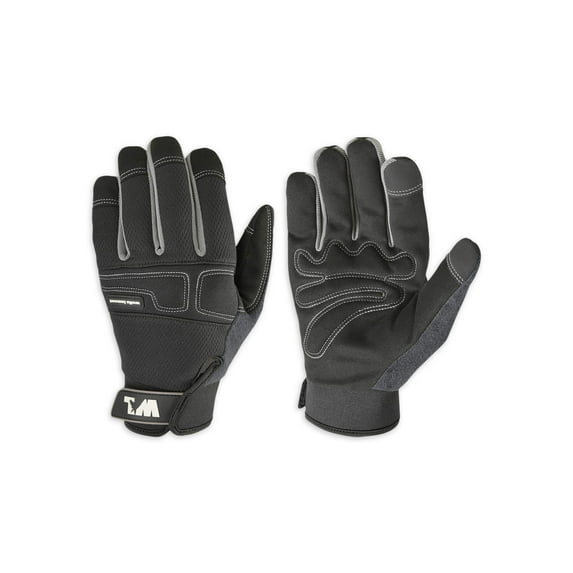 Wells Lamont Hi Dexterity Glove Black Touchscreen, Spandex Neoprene Leather, XL