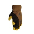 thumbnail image 1 of Wells Lamont Hybrid Leather Mens Work Gloves, Brown, X-Large, 1 of 1