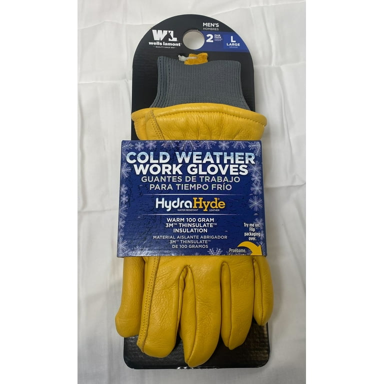 Wells Lamont 1019L HydraHyde Cowhide Leather Work Glove, Large