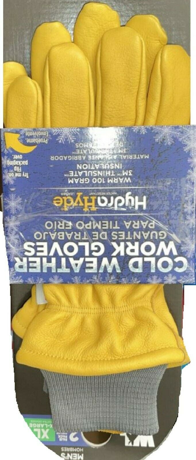 Wells Lamont Hydra Hyde Cold Weather Work Gloves Leather, Size Medium