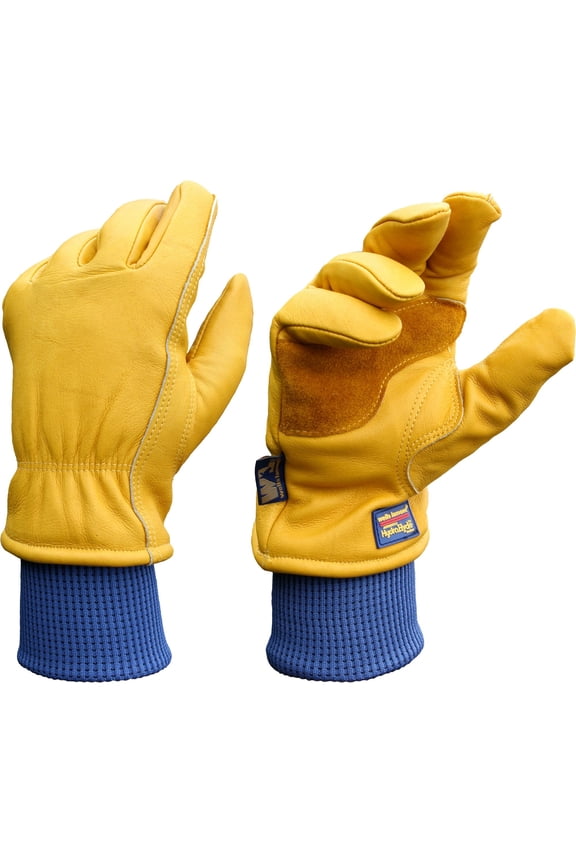 HydraHyde Grain Cowhide Gloves for Men, XL