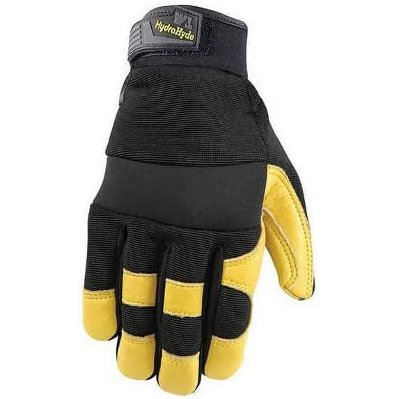 Wells Lamont HydraHyde WATER RESISTANT LEATHER HEAVY DUTY GOATSKIN PALM Working Glove medium