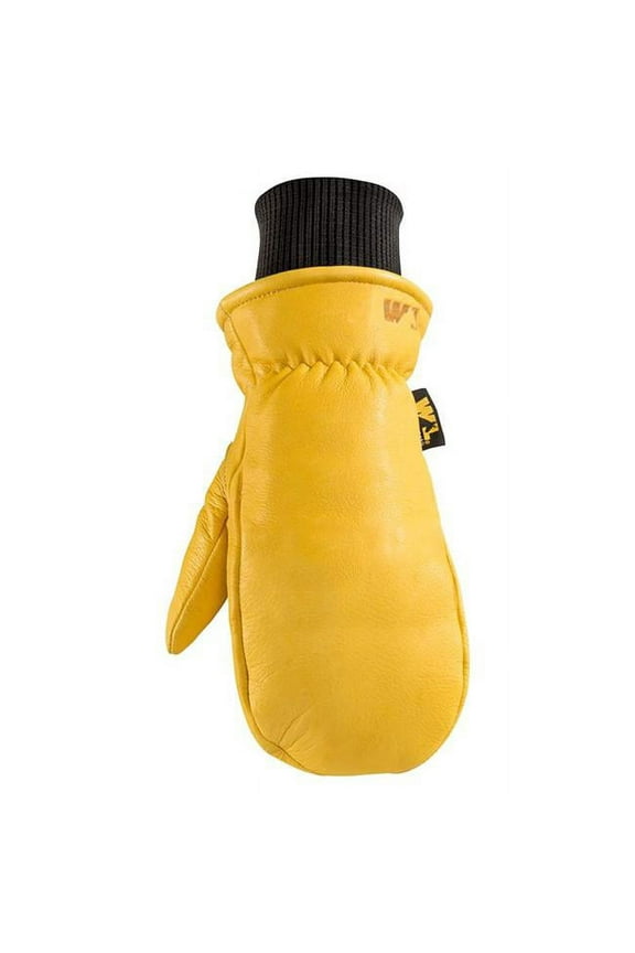 Hyrahyde Men's Indoor/Outdoor Work Mittens Black/Yellow L 1 pair