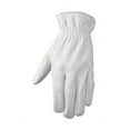 thumbnail image 1 of Wells Lamont L Goatskin Leather Driver Pearl Gray Gloves, 1 of 2