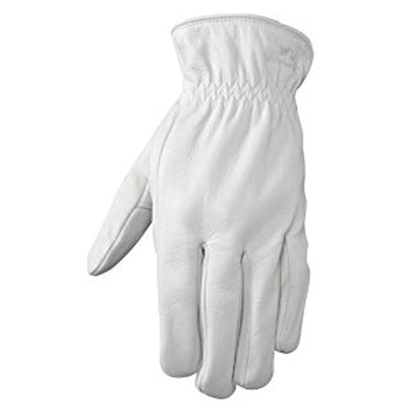 Wells Lamont Pearl Gray Men's Large Goatskin Leather Driver Gloves