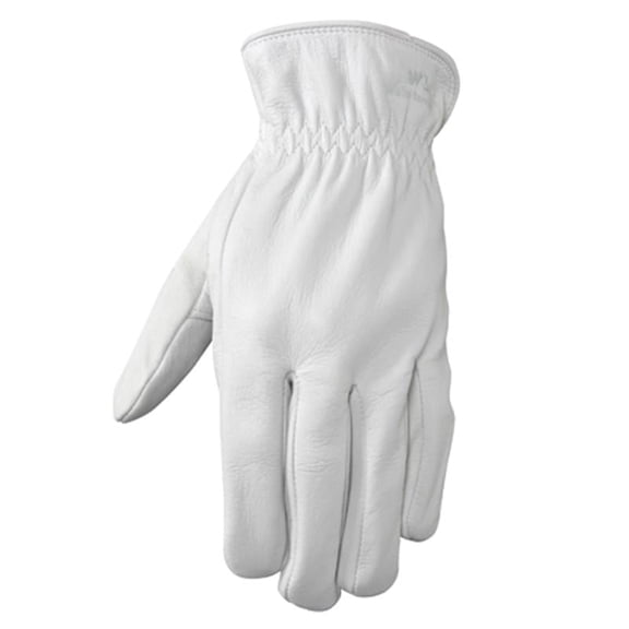 Wells Lamont Pearl Gray Men's Large Goatskin Leather Driver Gloves