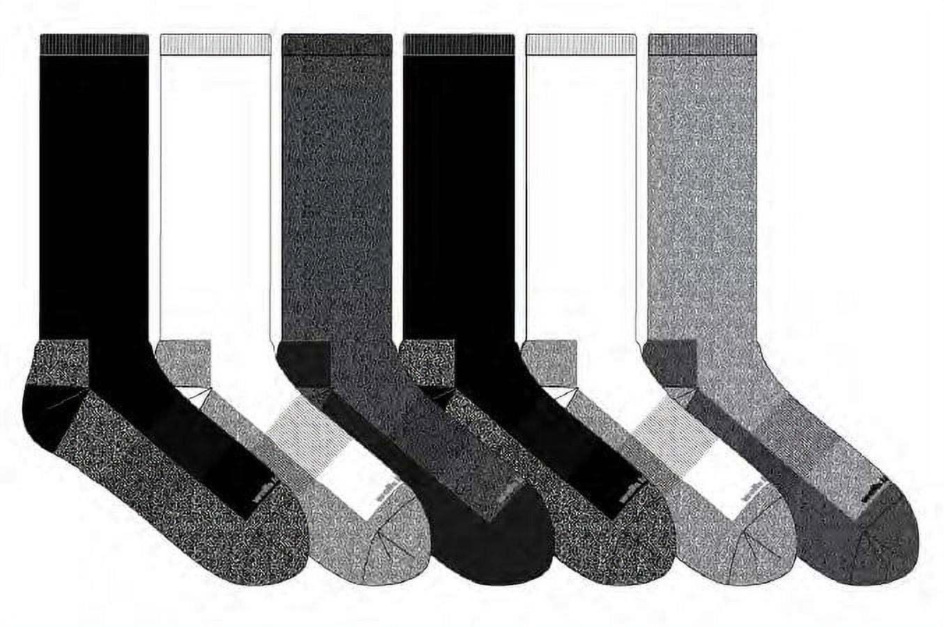 Wells Lamont Men'S Crew Work Socks, 6Pack