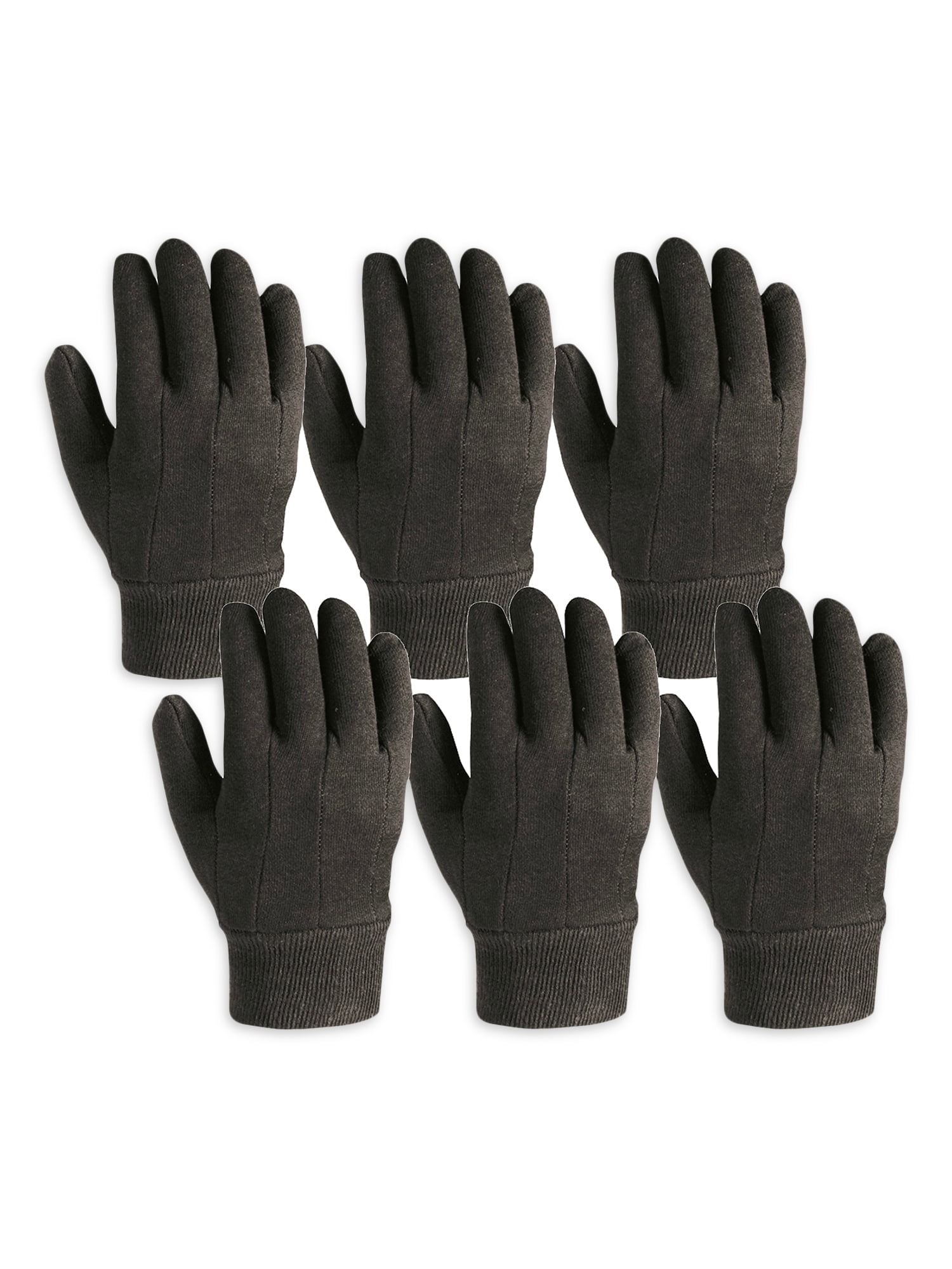 Wells Lamont Men's Brown Jersey Glove, 6 Pack - Walmart.com