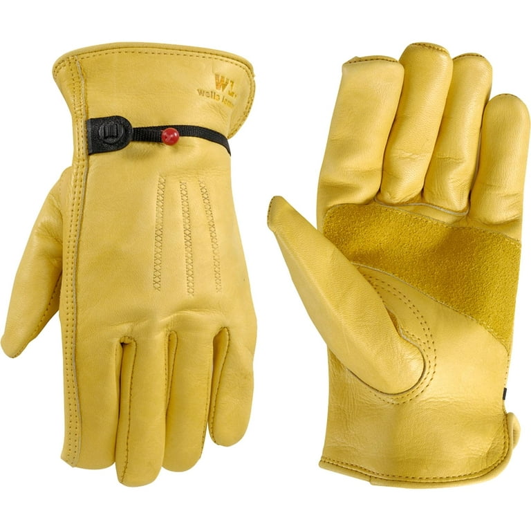 Wells Lamont Men's Cowhide Leather Work Gloves