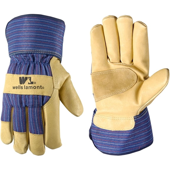 Wells Lamont Men's Heavy Duty Leather Palm Thinsulate Winter Work Gloves with Safety Cuff, Extra Large 5235
