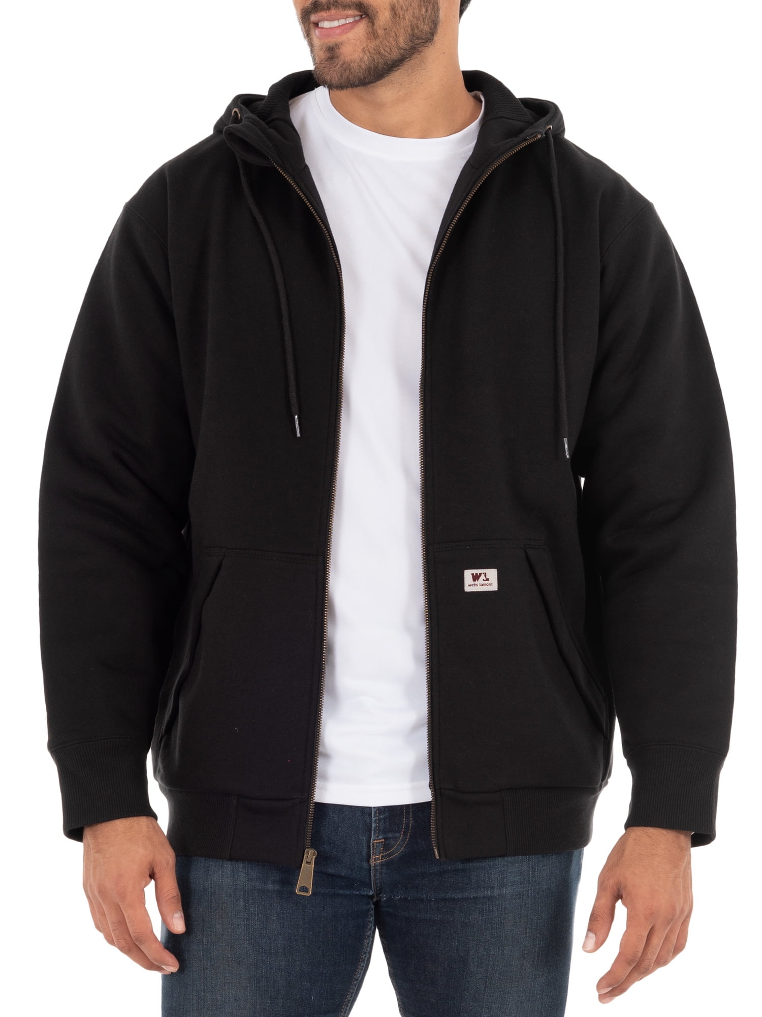 Wells Lamont Men's Heavy Weight Work Fleece Thermal Lined Water Repellant Hoodie, M-3XL