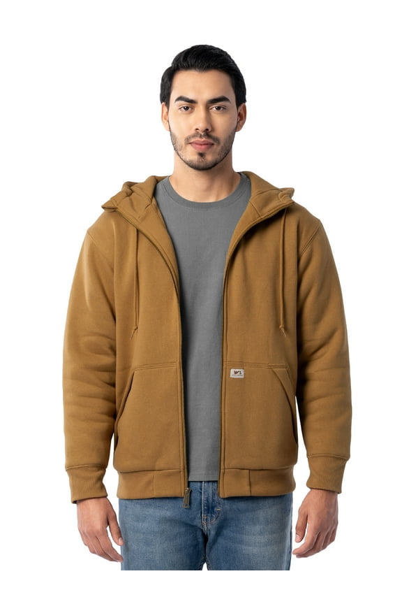 Men's Heavy Weight Work Fleece Thermal Lined Water Repellant Hoodie, M-3XL