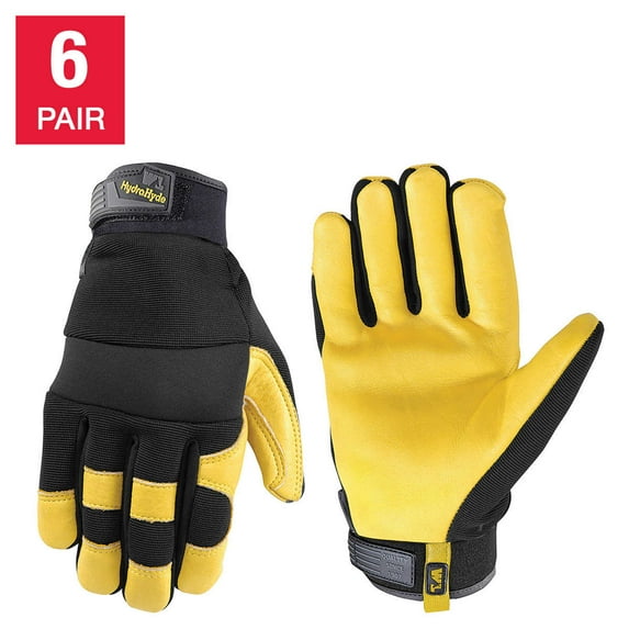 Wells Lamont Men's HydraHyde Leather Work Gloves - Durable, Comfortable Size M, L, Or XL (One Pair, New) 6 thumbnail image