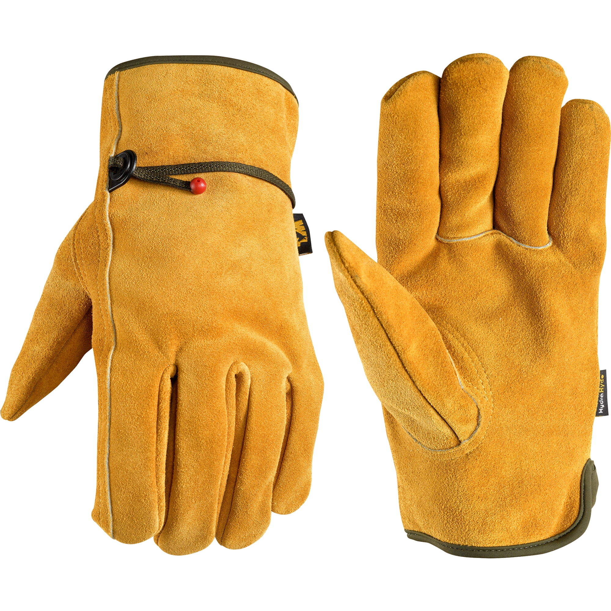 Wells Lamont Men's Insulated HH Split Cowhide Leather Ball & Tape Work Gloves, Size Small