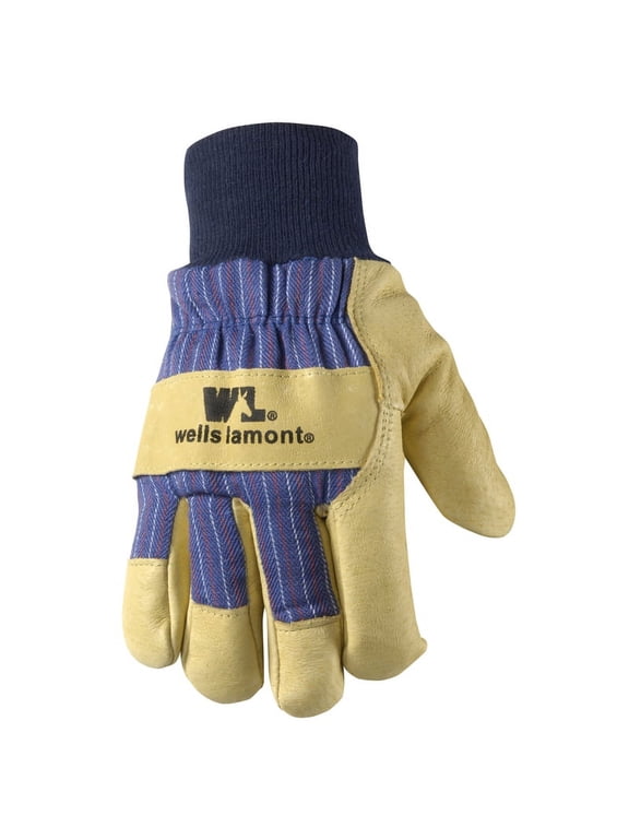 Men's Palomino Leather Cold Weather Work Gloves Tan/Blue XXL 1 pk - Total Qty: 1; Each Pack Qty: 1