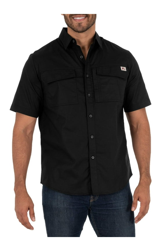 Men's Short Sleeve Ventilated Back Flex Performance Ripstop Work Shirt