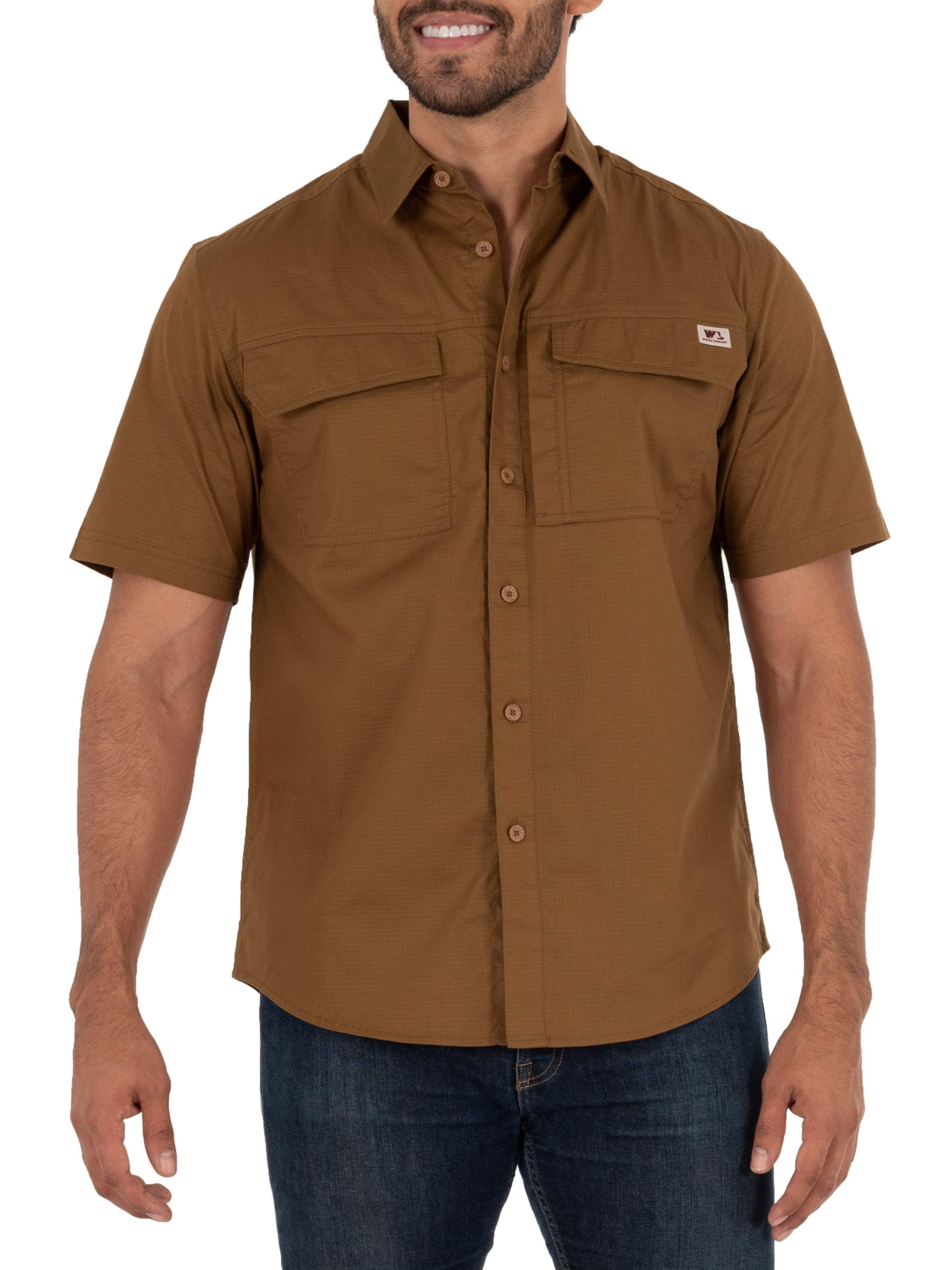 Wells Lamont Men's Short Sleeve Work Shirt, Cotton Spandex