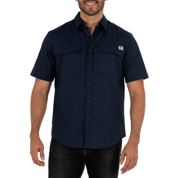 Wells Lamont Men's Short Sleeve Ventilated Back Flex Performance Ripstop Work Shirt