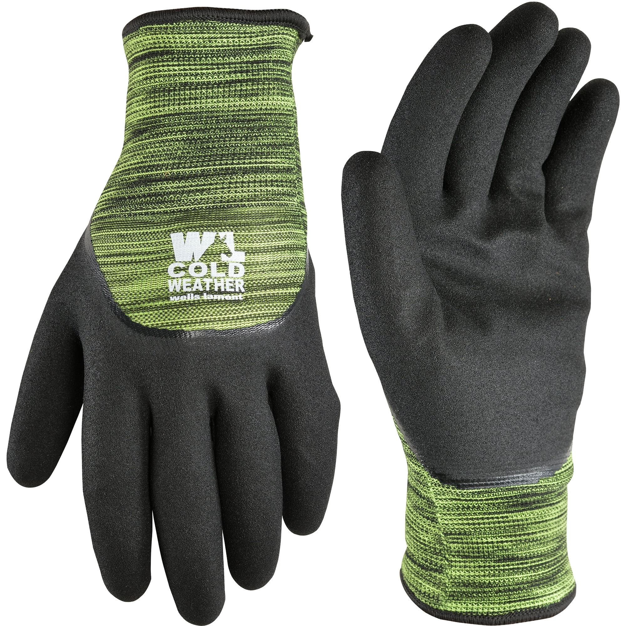 Wells Lamont Men's Winter Lined Nitrile Work Gloves, Size Medium