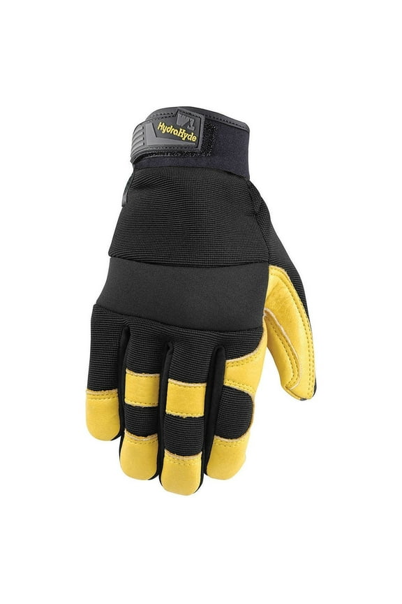 Mens HydraHyde Leather Work Gloves Medium (3 Pairs)