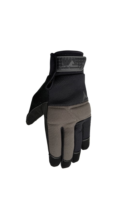 Mens Work Gloves, Synthetic Leather, Black, X-Large