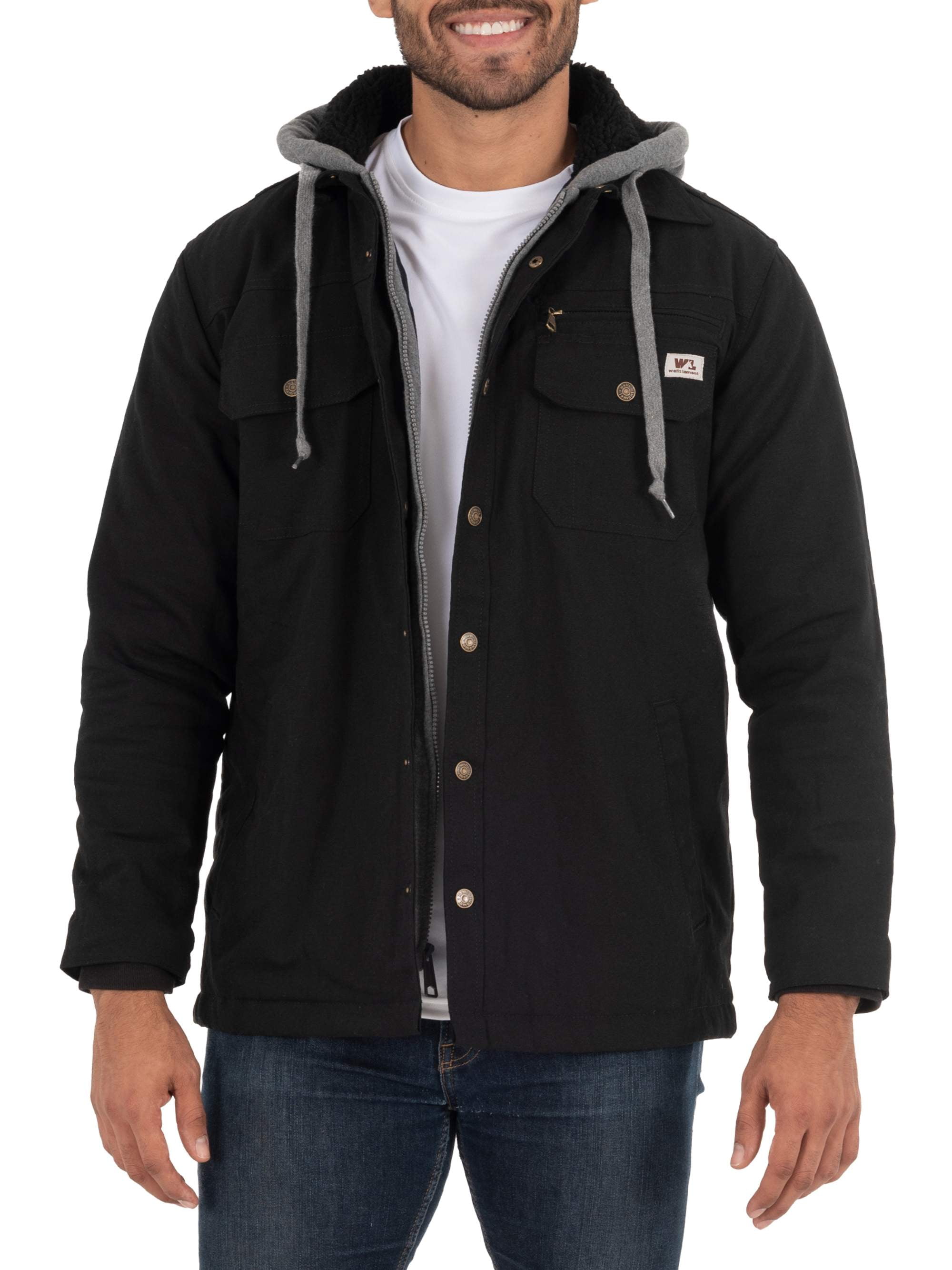 Wells Lamont Quilted Flex Canvas Thermal Sherpa Lined Shirt Jacket
