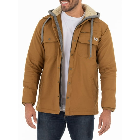 Wells Lamont Quilted Flex Canvas Thermal Sherpa Lined Shirt Jacket