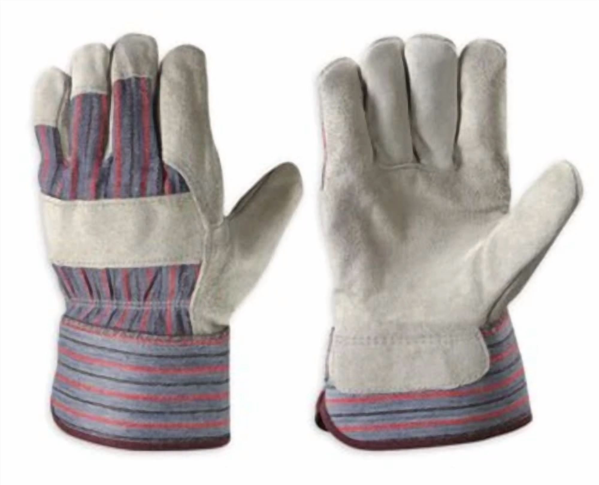 Wells Lamont Work & Home Heavy Duty Cowhide Palm Work Gloves Large 2 Pack